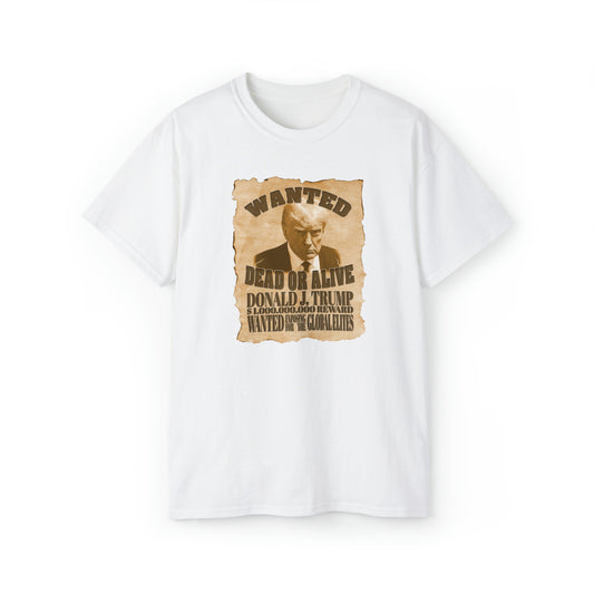 WANTED MUGSHOT T-SHIRT - Unisex Ultra Cotton Tee