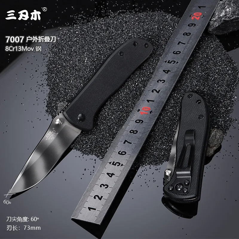 SANRENMU 7007 8Cr13Mov Blade Pocket Folding Knife Handle Outdoor Camping Hunting Cutting Survival Fruit TOOL EDC G10 New