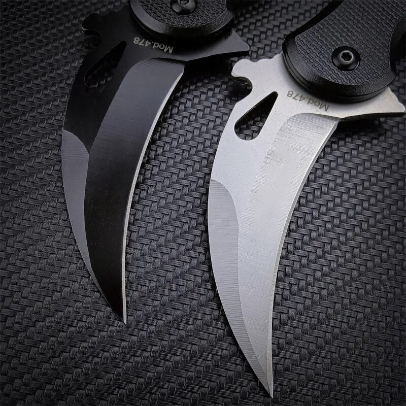 Portable CS GO Folding Karambit Knife 440C Blade Outdoor Survival Combat Claw Knife EDC Self-defense Tool Hunting Pocket Knives